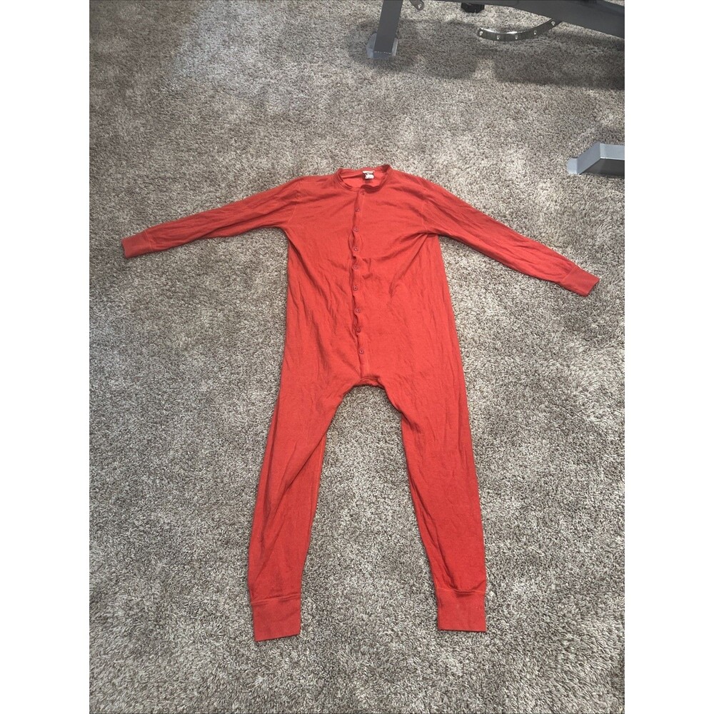 LL Bean Long Johns One Piece L TALL Base Wool Blend Large Tall